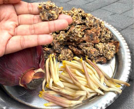 Vazhai Poo Vadagam traditional sun-dried banana flower vadagam